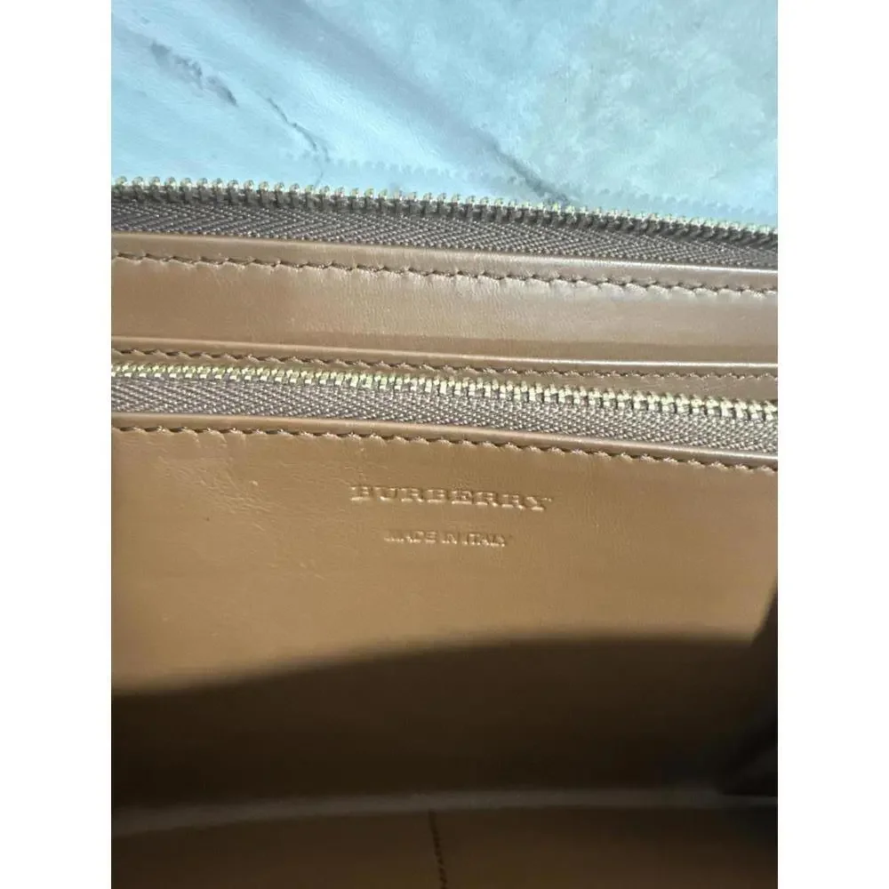 Burberry Elmore Leather and Canvas Horseferry Check Zip Wallet - Picture 3 of 11